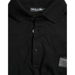 Dolce & Gabbana Black Logo Collared Short Sleeve T-shirt TSH85128-46