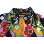 Dolce & Gabbana Multicolor Patchwork Cashmere Henley Sweater TSH852021-40