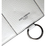 Dolce & Gabbana White Calfskin Leather Large Crossbody Card Holder Wallet BAG1384