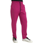 Dolce & Gabbana Pink Logo Cargo Cotton Jogger Sweatpants Pants PAN75062-48