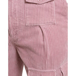 Dolce & Gabbana Pink Corduroy Cotton Stretch Skinny Cargo Jeans PAN75077-48