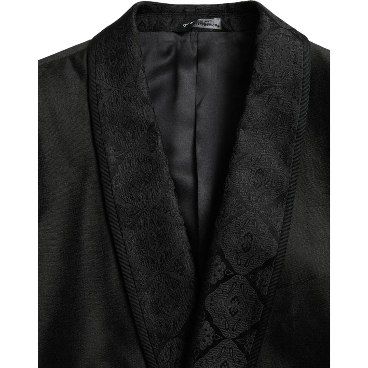 Dolce & Gabbana Black MARTINI Single Breasted Coat Blazer