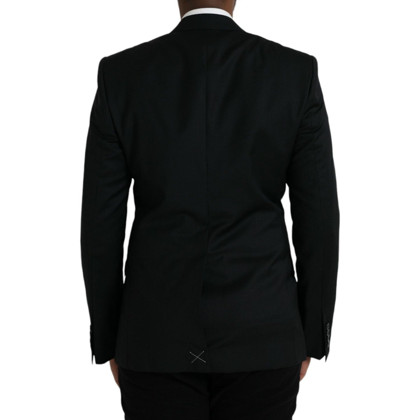 Dolce & Gabbana Black Wool MARTINI Single Breasted Blazer JKT4040-48