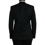 Dolce & Gabbana Black Wool MARTINI Single Breasted Blazer JKT4040-48