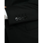 Dolce & Gabbana Black Wool MARTINI Single Breasted Blazer JKT4040-48