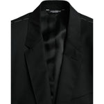 Dolce & Gabbana Black Wool MARTINI Single Breasted Blazer JKT4040-48