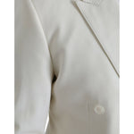 Dolce & Gabbana White Wool MARTINI Double Breasted Blazer JKT4044-50