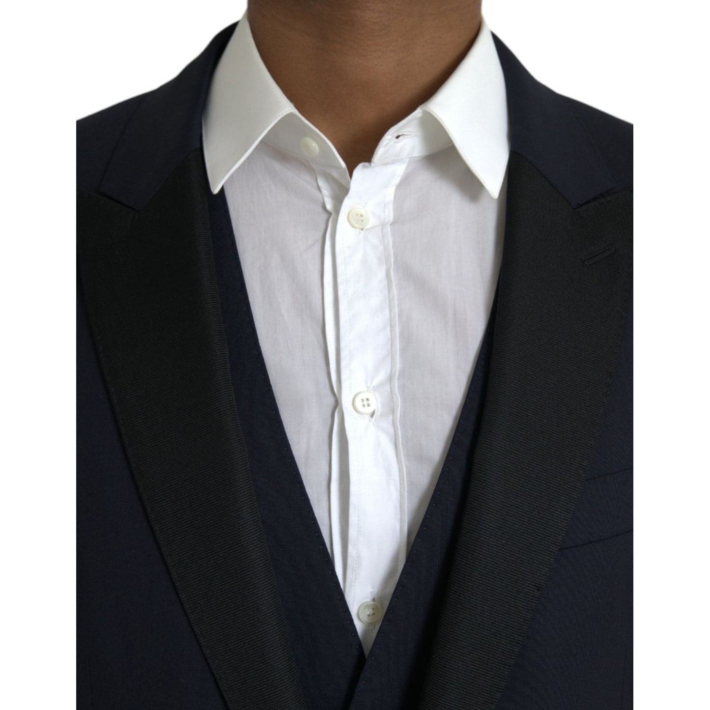 Dolce & Gabbana Dark Blue MARTINI Wool Formal 3 Piece Suit KOS2216-50