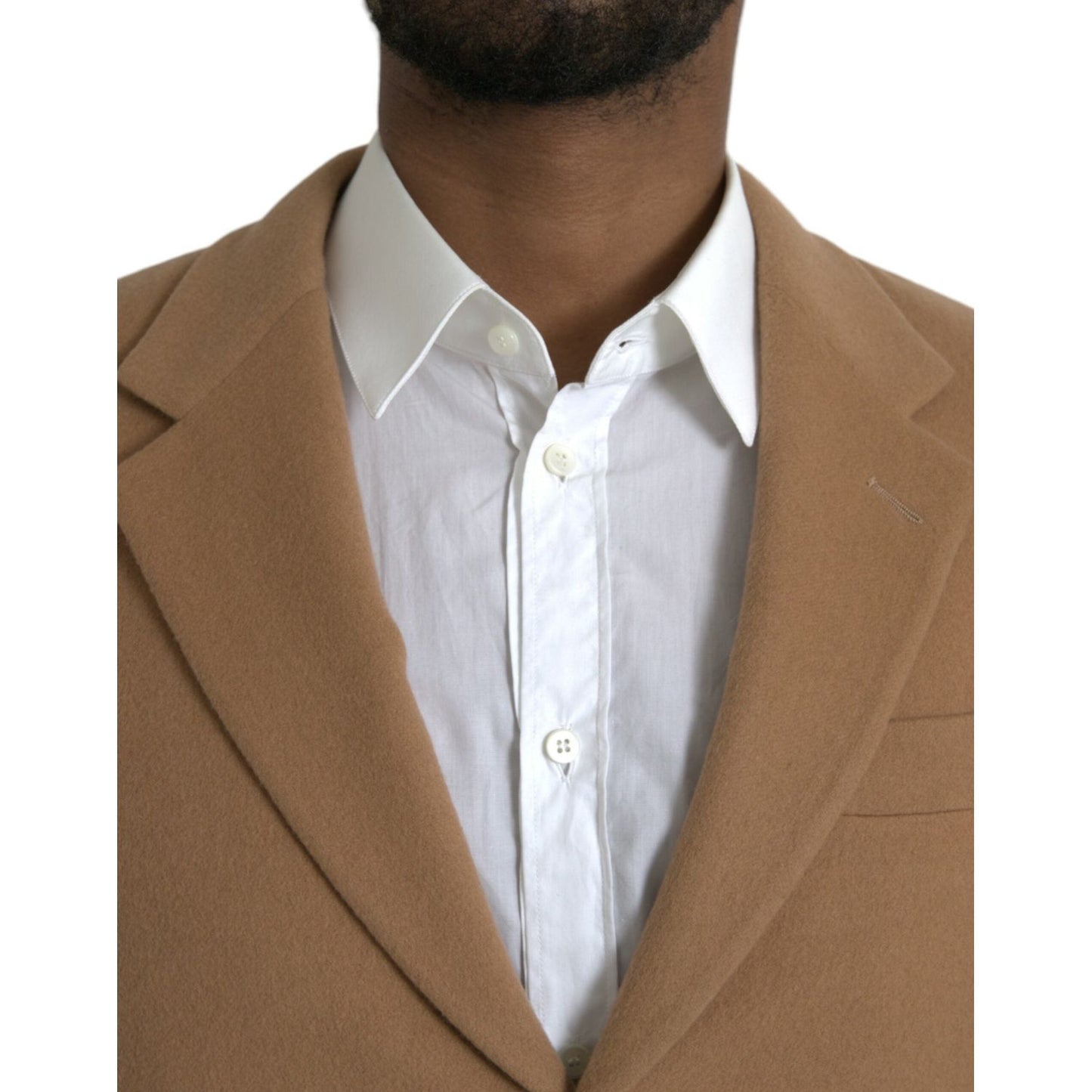 Prada Brown Cashmere 2 Piece Single Breasted Suit KOS2228-54