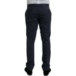 Dolce & Gabbana Blue Wool Slim Fit Dress Formal Pants PAN75338-52