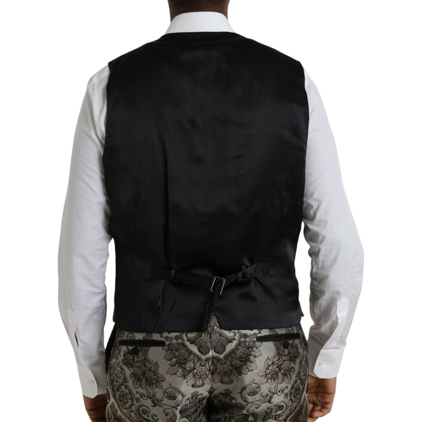 Dolce & Gabbana Brown Floral Jacquard Formal 3 Piece Suit KOS2220-54