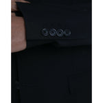 Dolce & Gabbana Black Polyester STAFF Formal 3 Piece Suit KOS2231-54