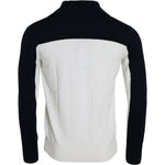 Dolce & Gabbana White Black SICILIA Henley Shirt Pullover Sweater TSH84665-44