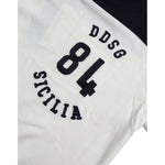 Dolce & Gabbana White Black SICILIA Henley Shirt Pullover Sweater TSH84665-44