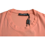 Dolce & Gabbana Coral Cotton Logo Print Short Sleeve T-shirt TSH84572-46