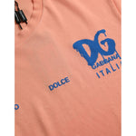 Dolce & Gabbana Coral Cotton Logo Print Short Sleeve T-shirt TSH84572-46