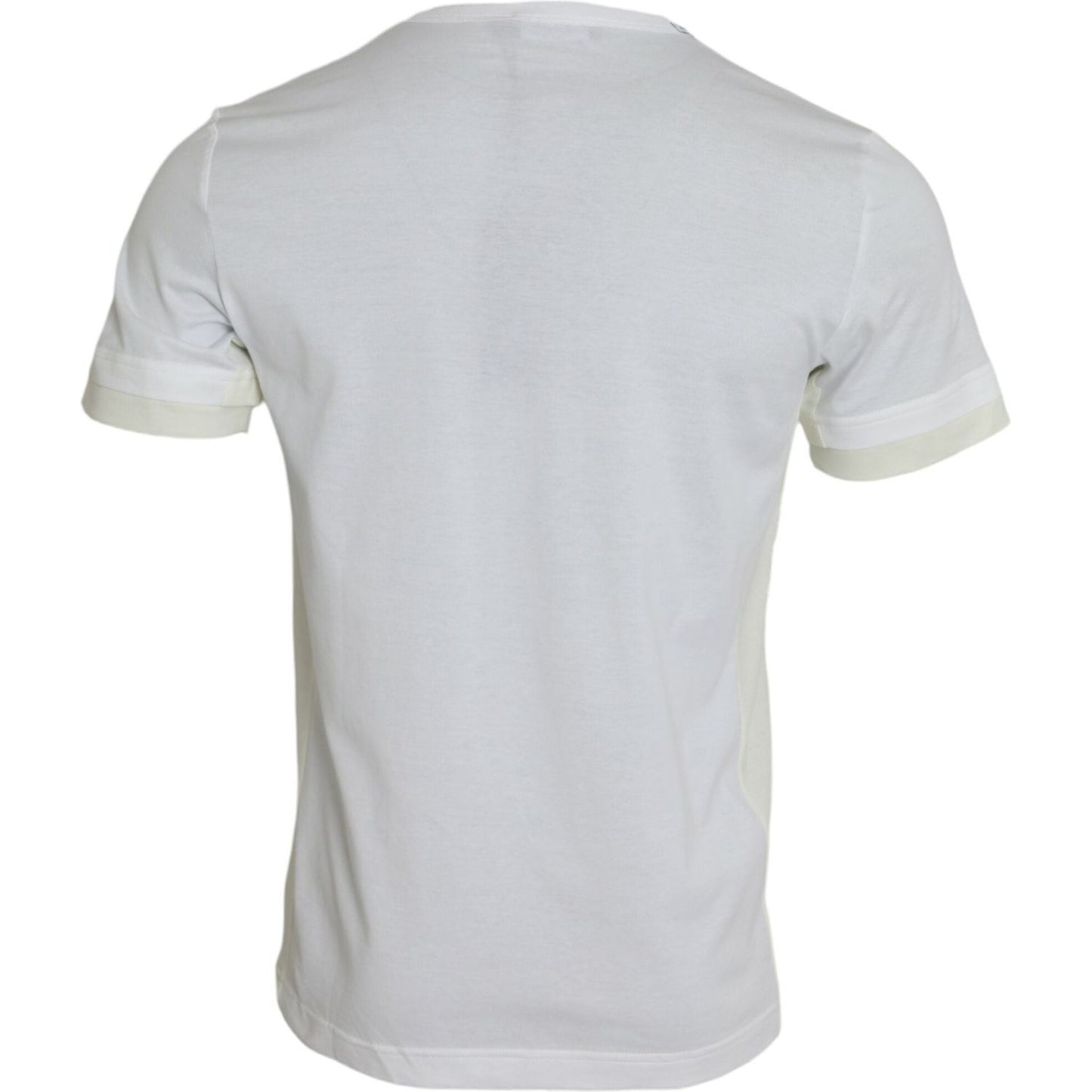 Dolce & Gabbana White Cotton Pocket Short Sleeves T-shirt TSH84611-48