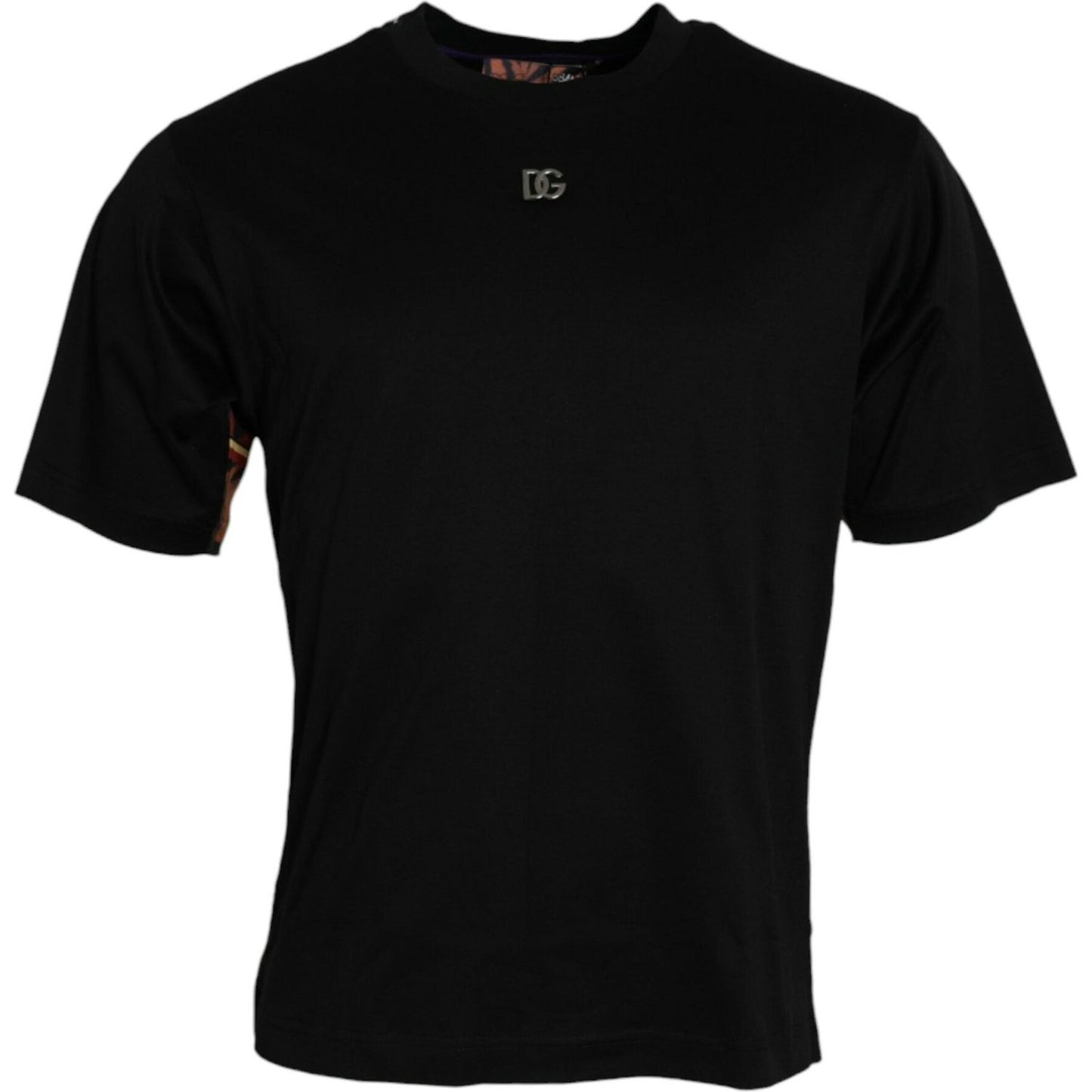 Dolce & Gabbana Multicolor Tiger Print Cotton Short Sleeves T-shirt TSH84618-44