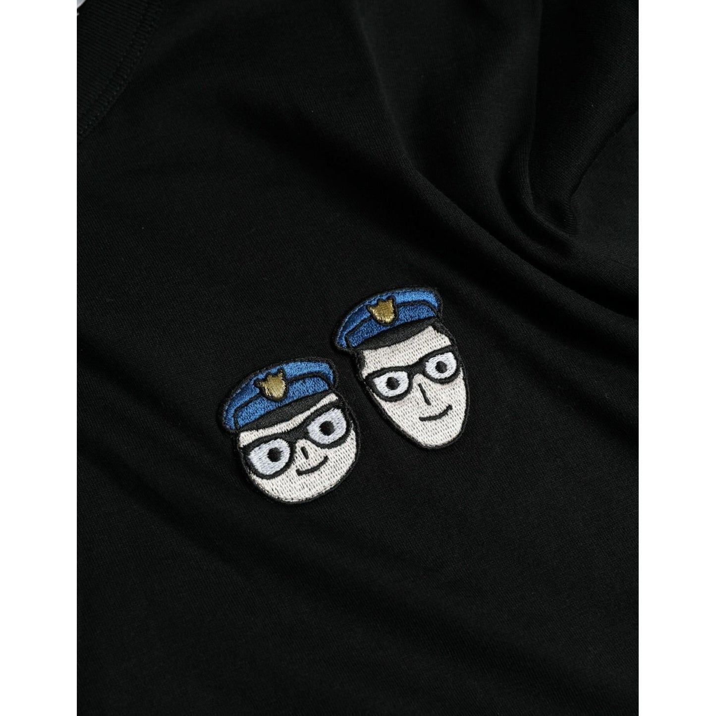 Dolce & Gabbana Black #DGFamily Cotton Crew Neck T-shirt TSH84620-46