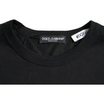 Dolce & Gabbana Black #DGFamily Cotton Crew Neck T-shirt TSH84620-46