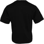 Dolce & Gabbana Black Embellished Cotton Crew Neck T-shirt TSH84621-46