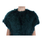 Dolce & Gabbana Green Alpaca Fur Vest Sleeveless Jacket JKT1005-2