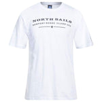 North Sails Elegant White Cotton Tee with Chest Print NO-12781-L