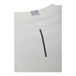 People Of Shibuya Chic White Tech Fabric Crewneck Sweater PE-12439-IT52 | XL