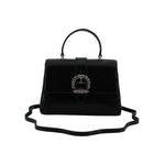 Jimmy Choo Black Leather Top Handle Shoulder Bag 194611477389