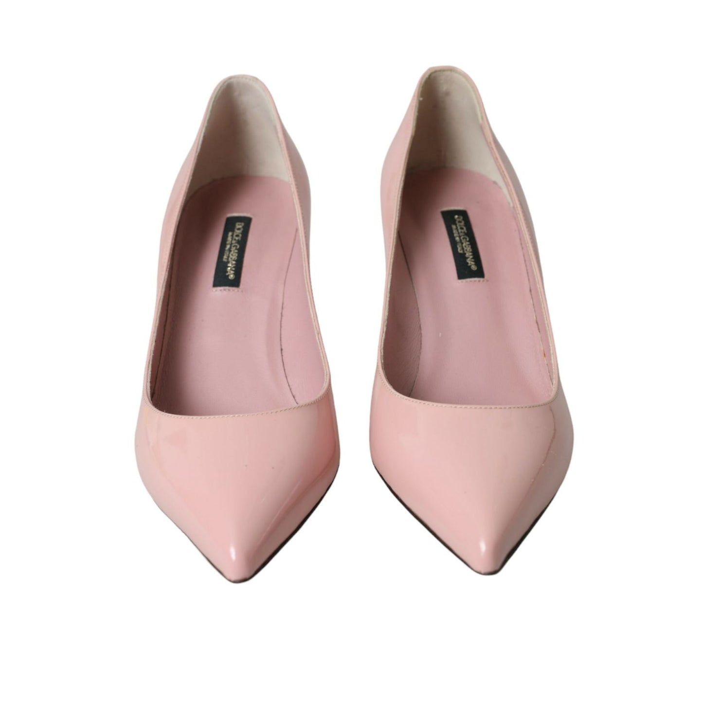 Dolce & Gabbana Light Pink Patent Leather Heels Pumps Shoes