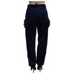 Dsquared² Blue Ruffles HighWaist Cotton Denim Boston Fit Pants PAN74524-38