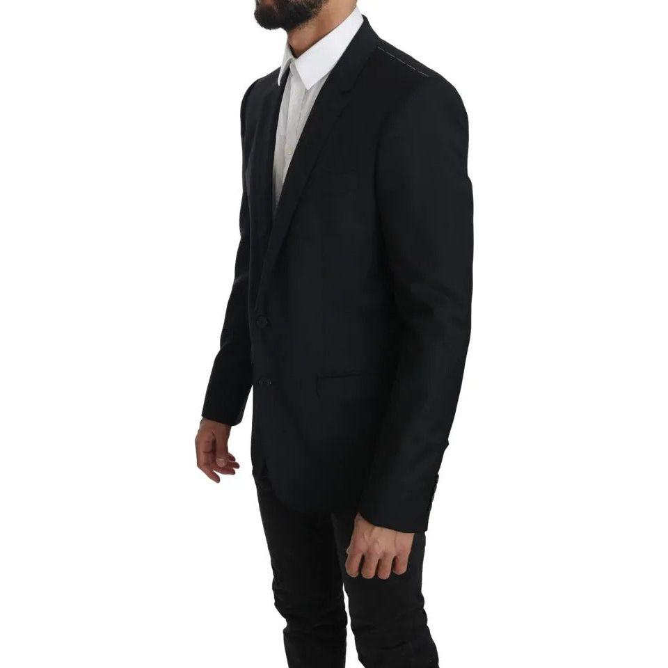 Dolce & Gabbana Black Slim Jacket Coat Blazer MARTINI KOS1622-46