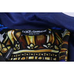 Dolce & Gabbana Blue Heraldic Patch Striped King Bee Sweater JKT7883-50