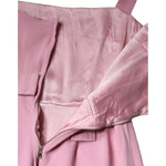 Dolce & Gabbana Pink A-line Flare Viscose Sleeveless Dress