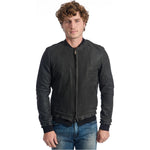 Roberto Pepe Luxury Gray Lambskin Men's Jacket RO-24689-IT48 | M