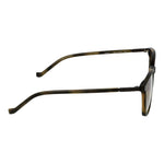 Side view of Hackett Brown Men Glasses Frame with full-rim plastic design and square style.