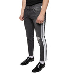 Dolce & Gabbana Black Tattered Cotton Skinny Men Denim Jeans