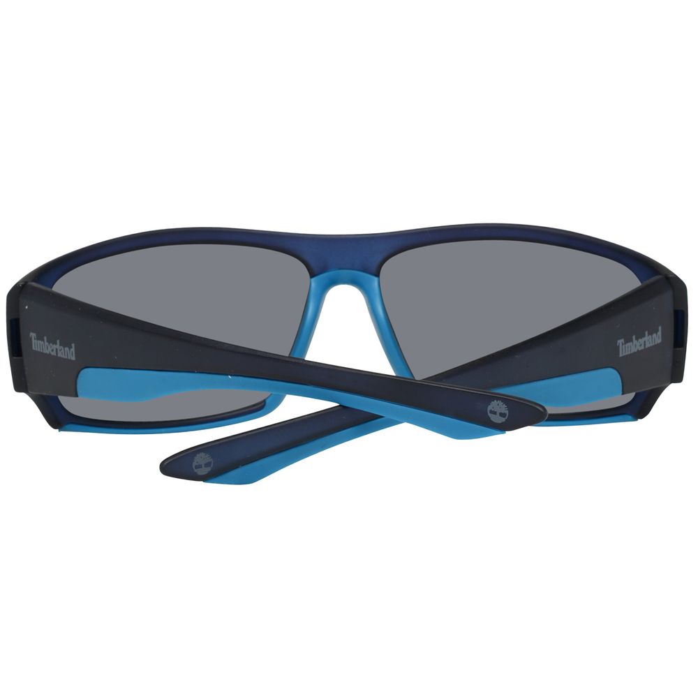 Timberland Black Resin Sunglasses TB7178-6491X with multicolor mirror lenses and UV filter 3, measures 64/14/135mm