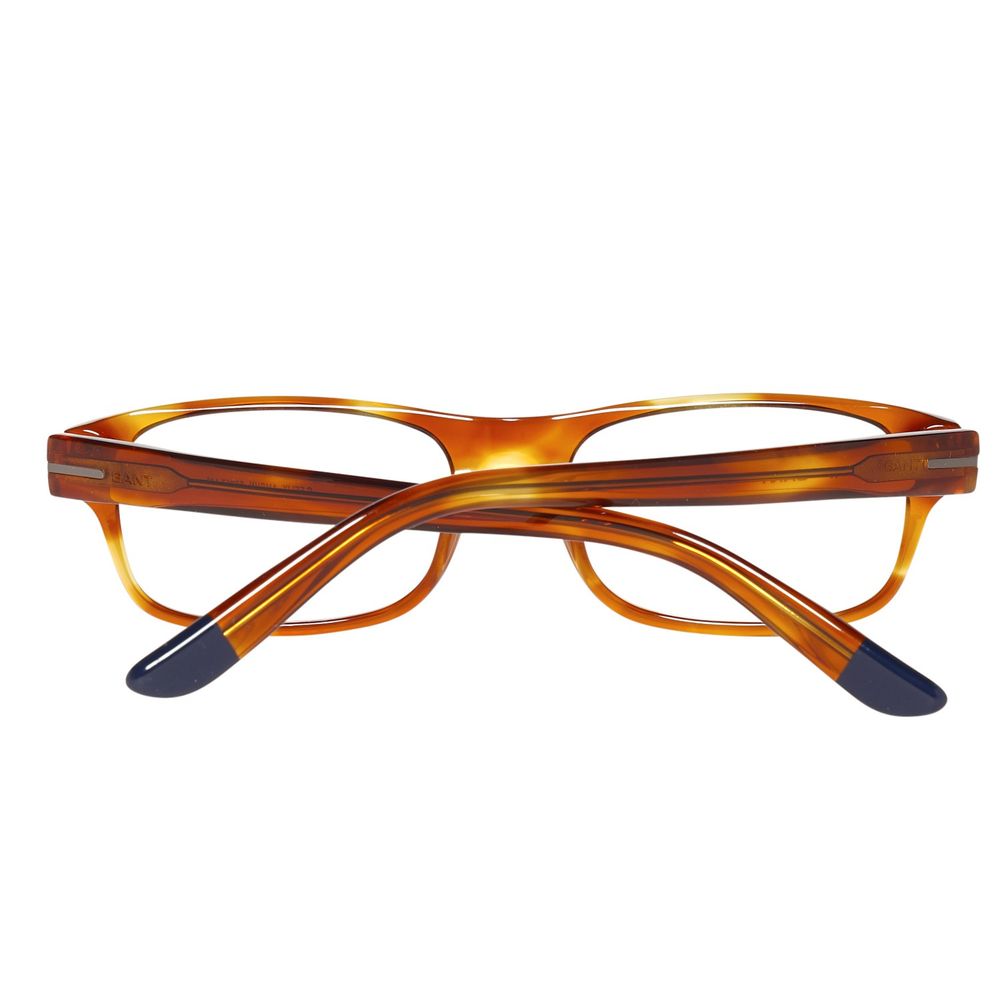 Gant Brown Plastic Glasses (Frames) with 53/17/140 mm dimensions, brown color, made of plastic material.