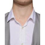 Dolce & Gabbana Light Gray Wool Formal Dress Waistcoat Vest TSH851978-44