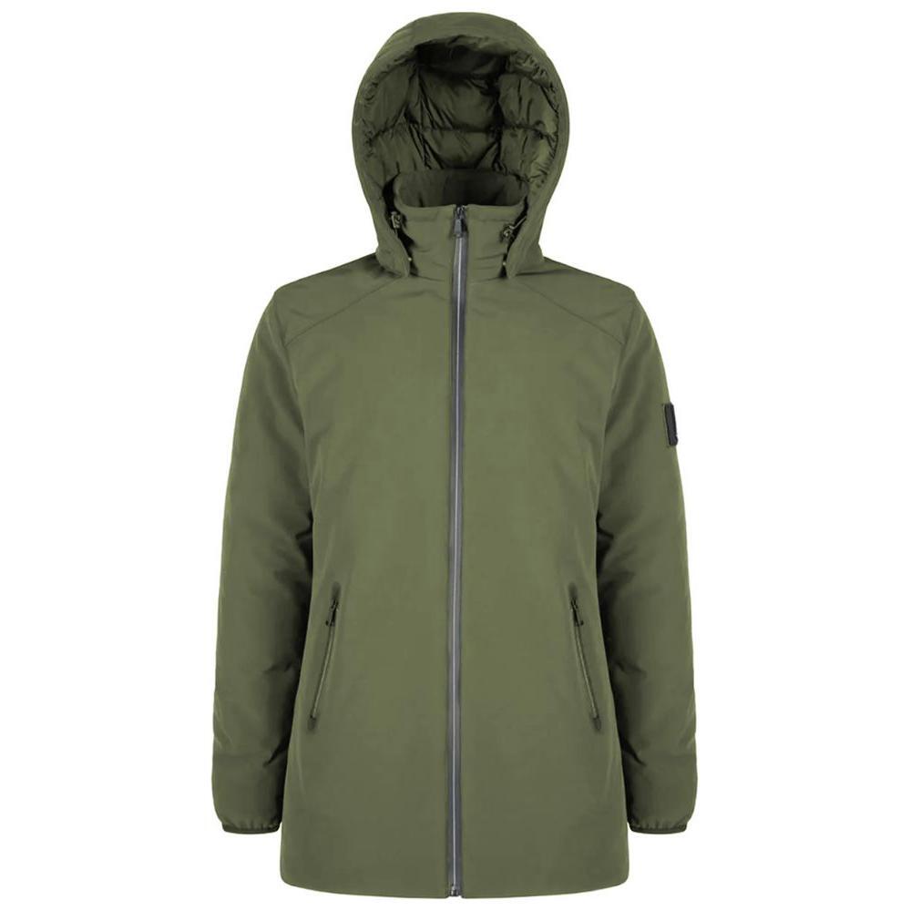 Yes Zee Green Nylon Jacket YE-14274-M