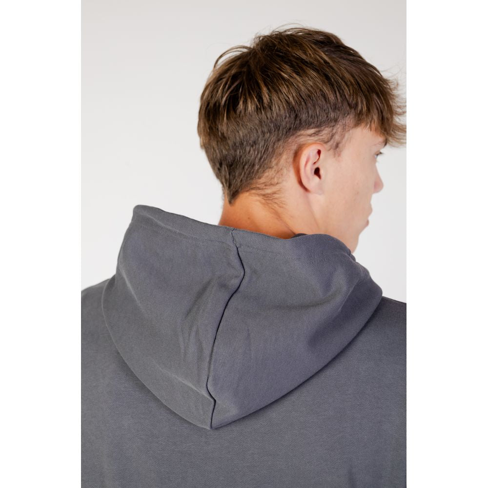 Hugo Boss Gray Cotton Hoodie