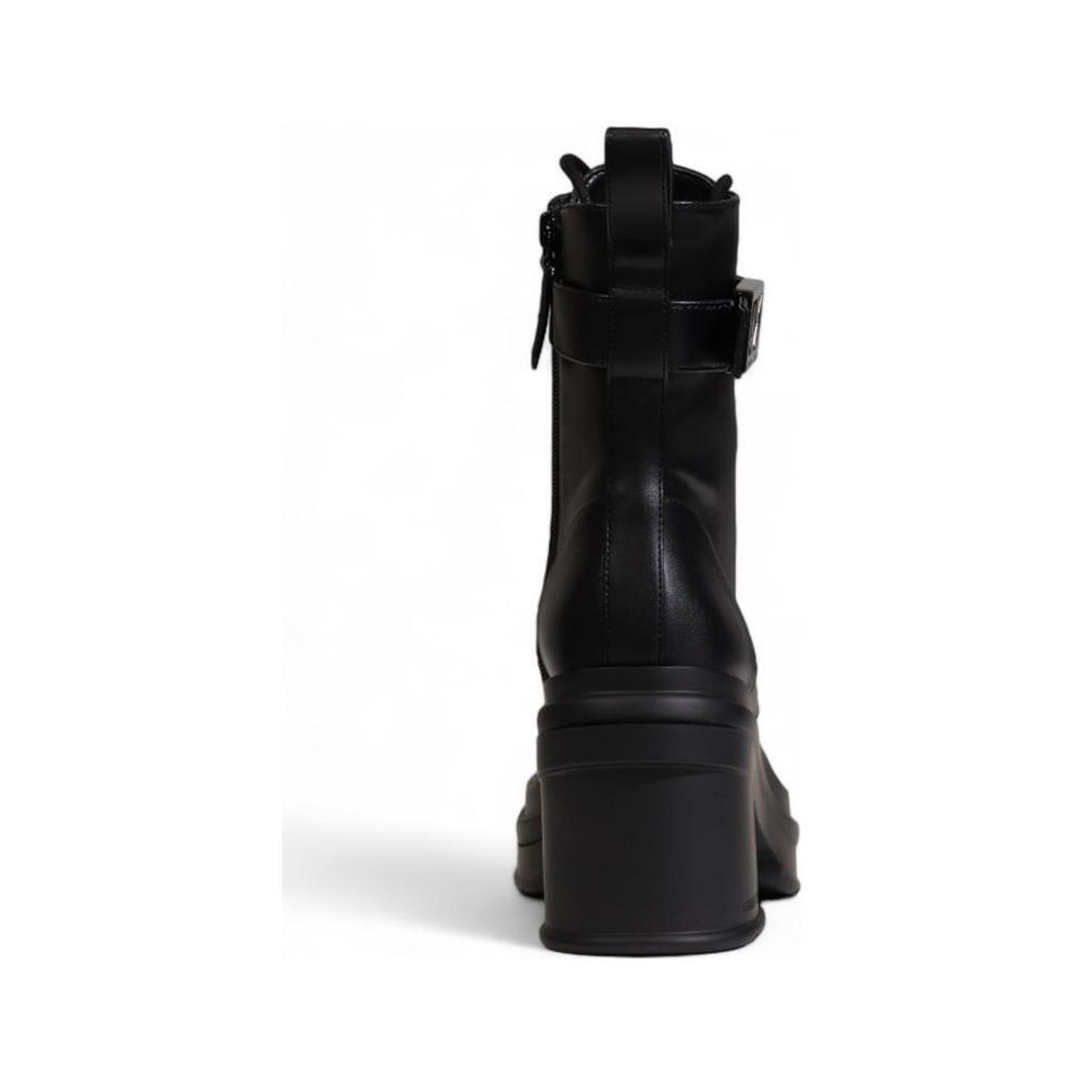 Armani Exchange Black Polyester Boot AR-14714700009-EU40/US10
