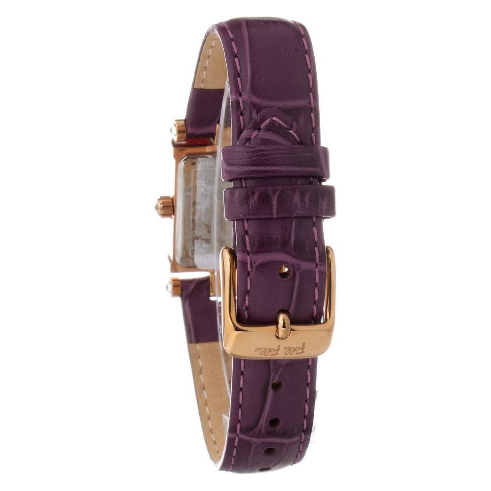 Folli Follie Purple Leather Dress Watch