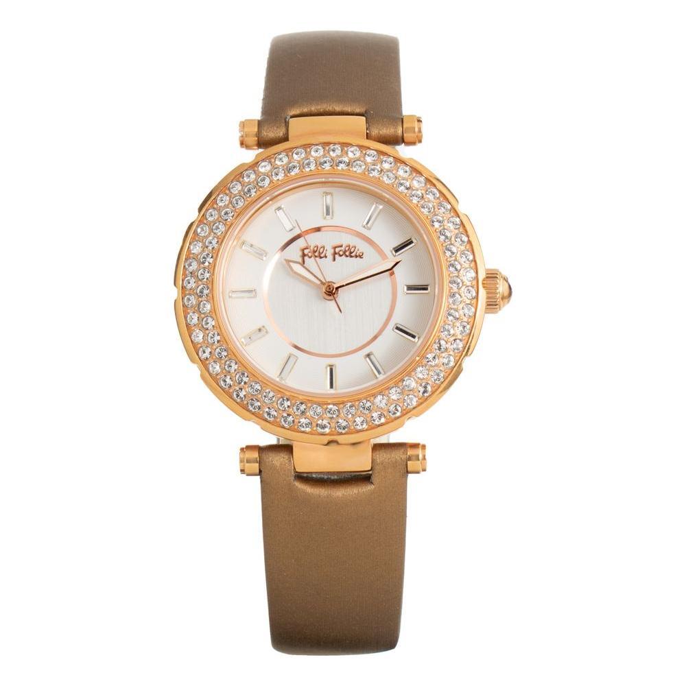Folli Follie Brown Leather Watch