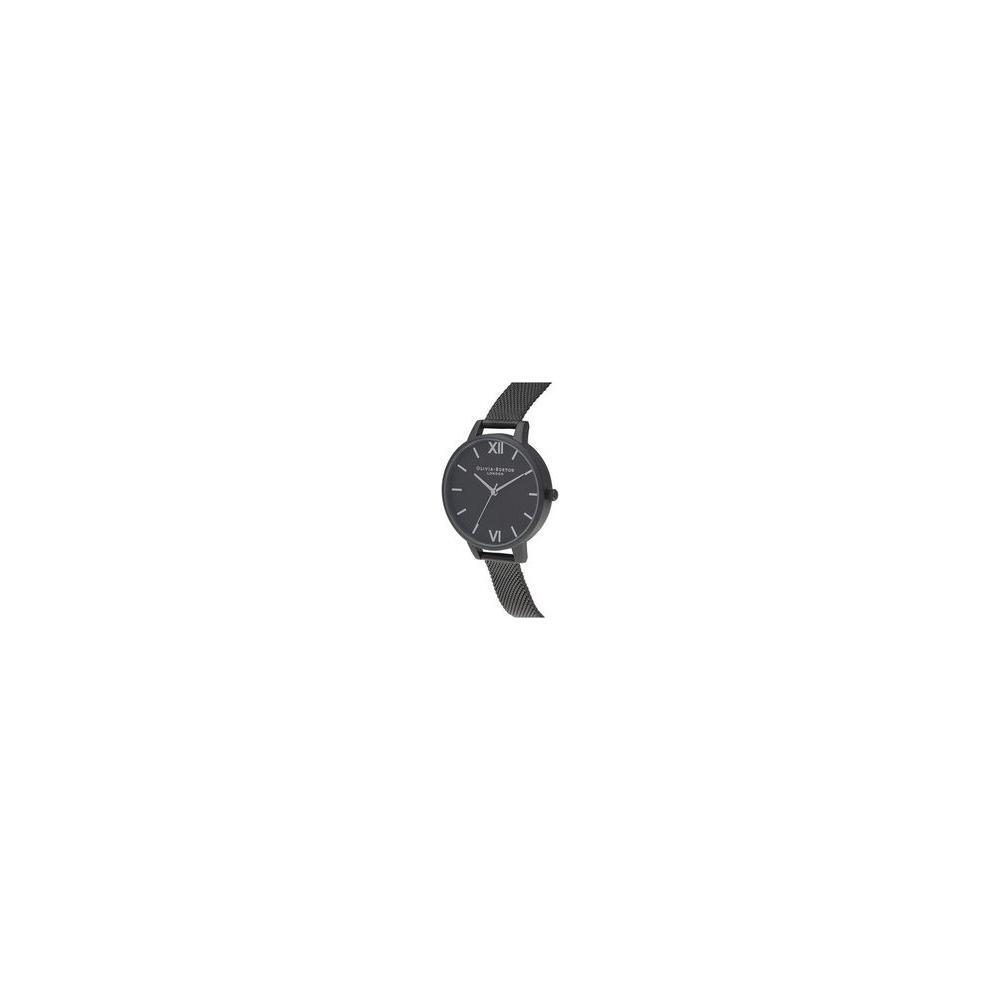 Olivia Burton Black Stainless Steel Dress Watch