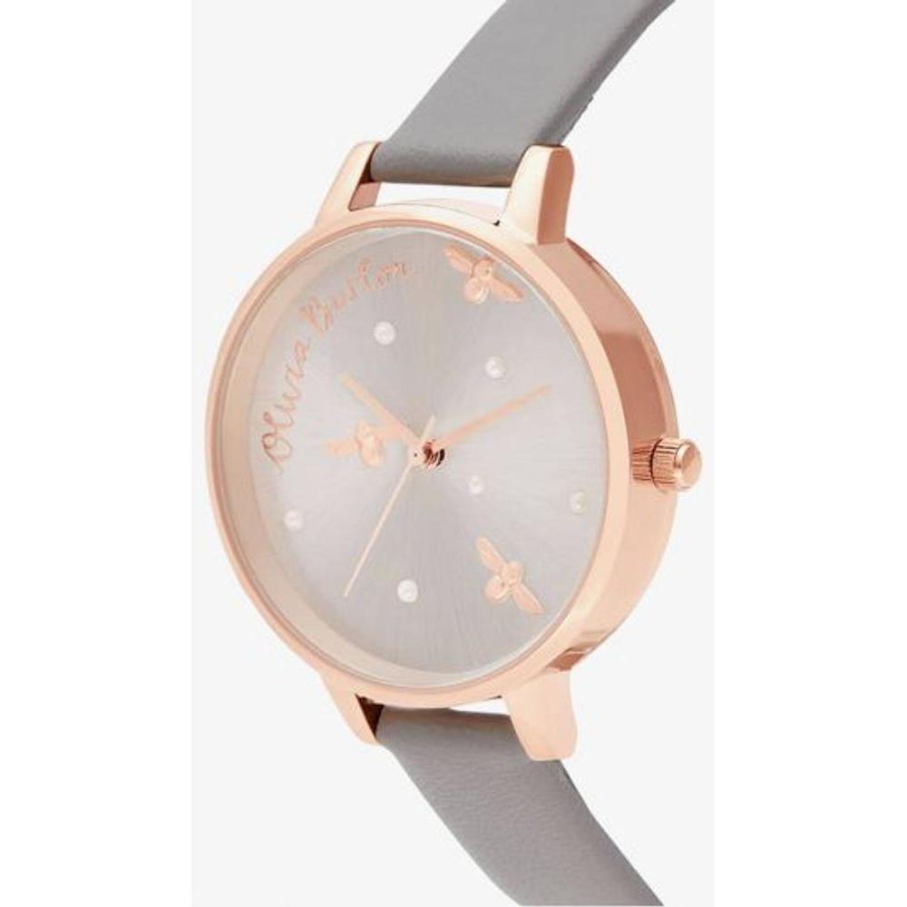 Olivia Burton Gray Artificial Leather Watch