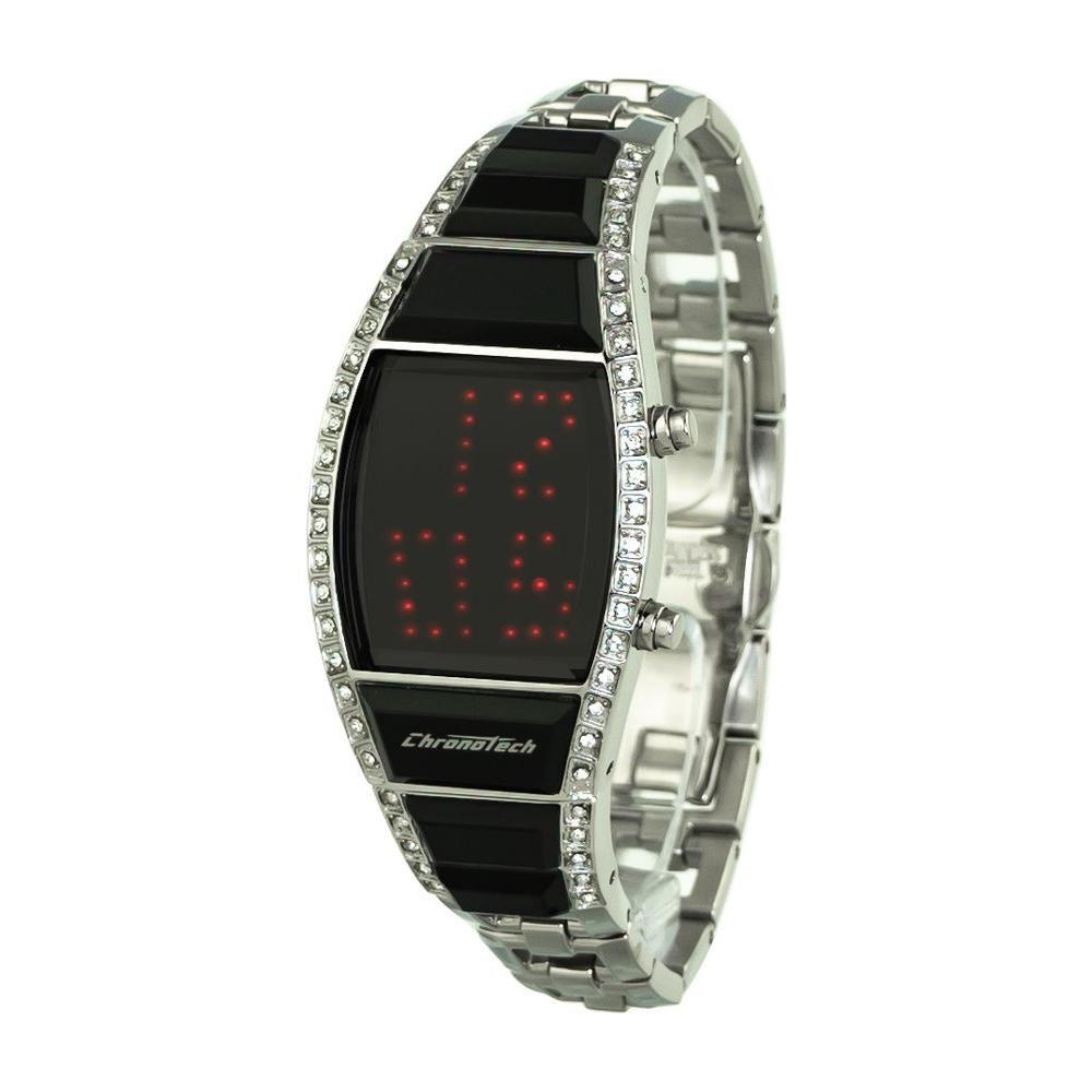 Chronotech Silver Stainless Steel Watch