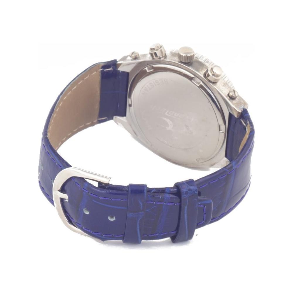 Chronotech Blue Leather Dress Watch