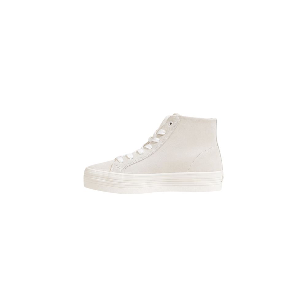 Calvin Klein Jeans Beige Suede Leather Sneaker Calvin Klein Jeans Light Gray